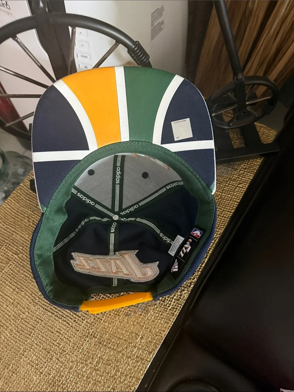 adidas Navy and Gray Utah Jazz Fitted Hat